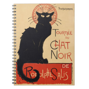 Carnet Steinlen Art nouveau Chic Chat Noir Impression Vin