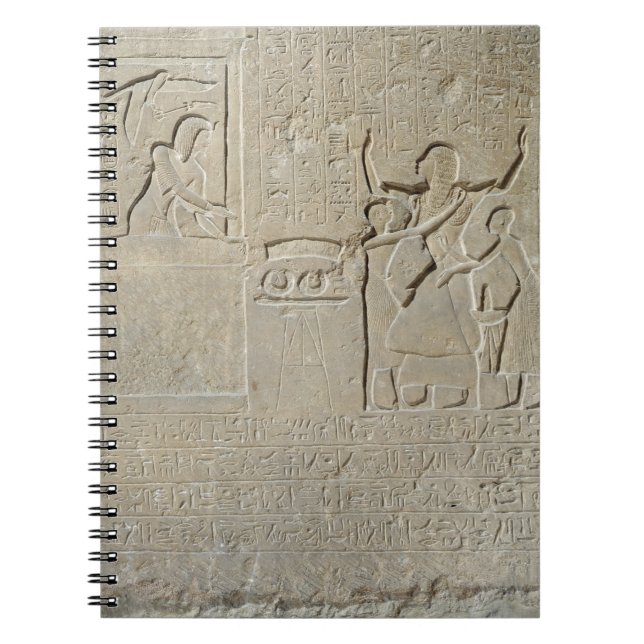 Carnet Stele des colliers, Hormin recevant l'or (Devant)