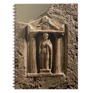 Carnet Stele votif de marbre et de grès avec le figu