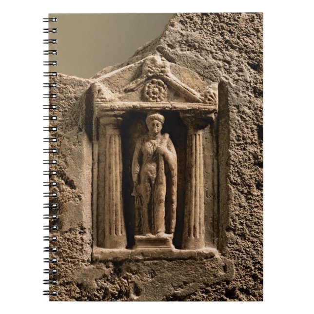 Carnet Stele votif de marbre et de grès avec le figu (Devant)
