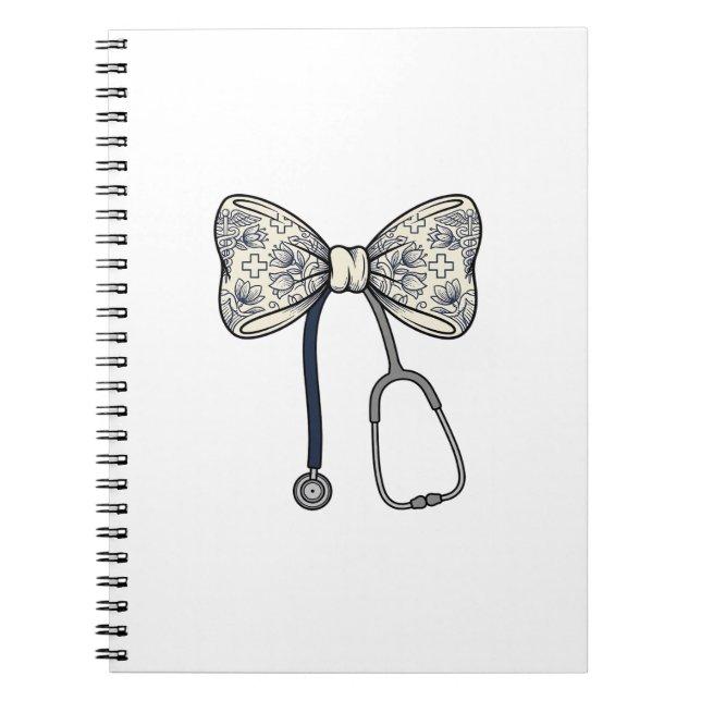 Carnet Stéthoscope à ruban d'infirmière vintage Design de (Devant)
