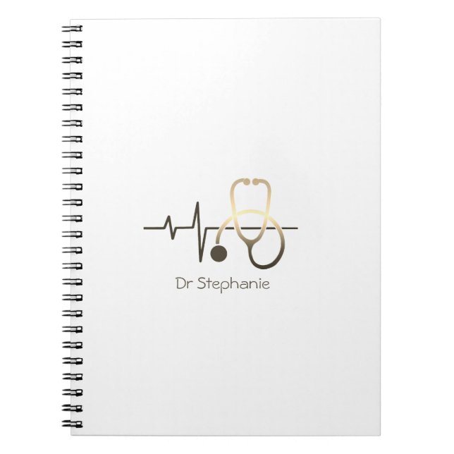 Carnet Stéthoscope Battement de coeur Médical (Devant)