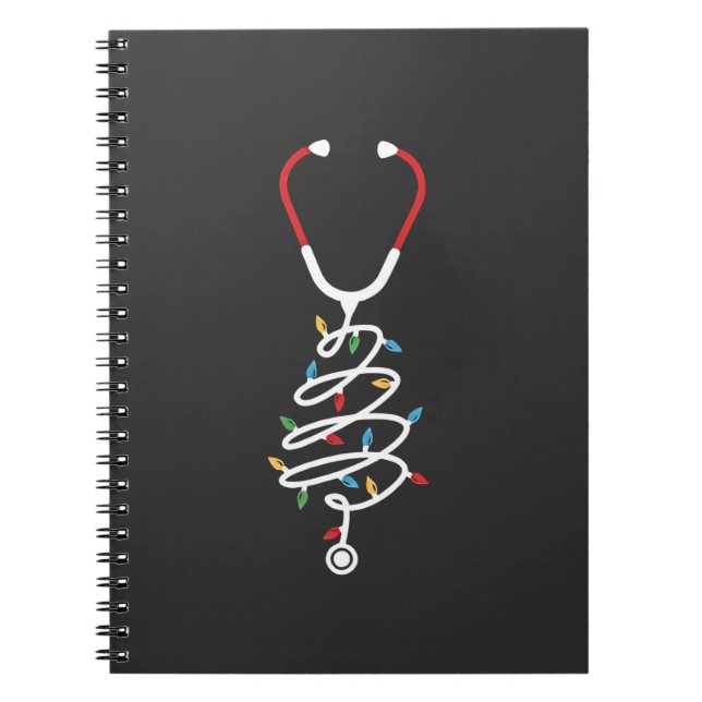 Carnet Stethoscope Fournitures Médicales Lumières Arbre d (Devant)