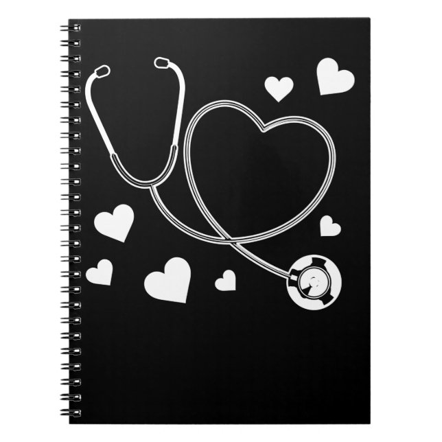Carnet Stethoscope Nurse Love Hospital (Devant)