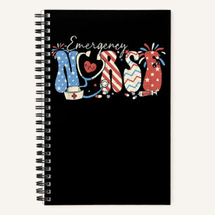 Carnet Stéthoscope pour femmes du 14 juillet Urgence patr