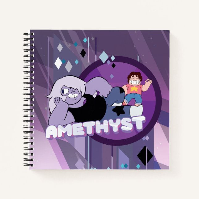 Carnet Steven Universe | Graphique de caractères d'améthy (Devant)