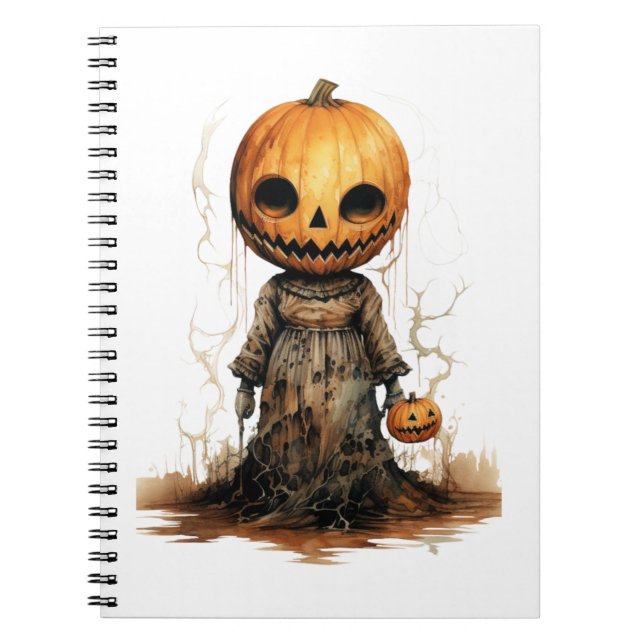 Carnet Sticker Halloween Doll citrouille (Devant)