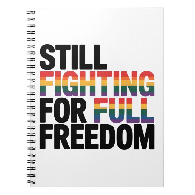 Carnet Still Fighting For Full Freedom LGBTQ America 250t (Devant)