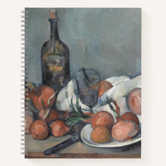 Carnet Still Life with Onions, OIl Painting, Paul Cezanne (Devant)
