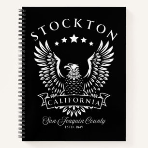 Carnet Stockton comté de San Joaquin Californie Vintage