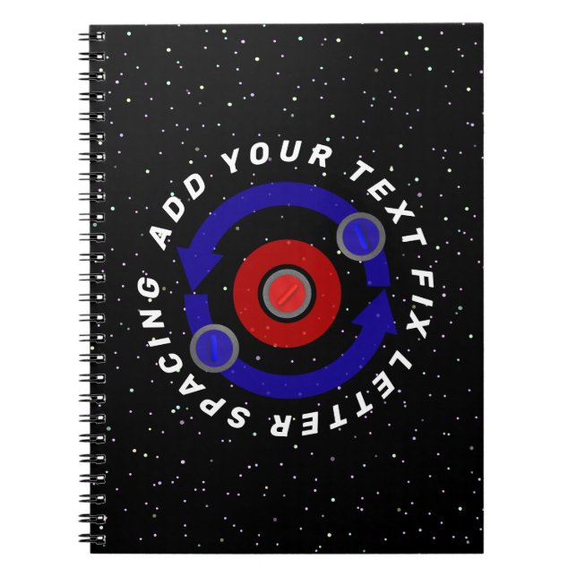 Carnet Stone de curling roulant comme l'orbite de la Terr (Devant)