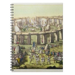 Carnet Stonehenge, ou un temple circulaire des druides,