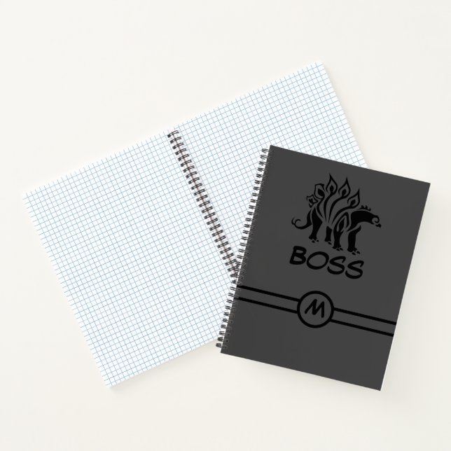 Carnet Storm Grey Stegosaurus Spirit Dinosaur (Intérieur)