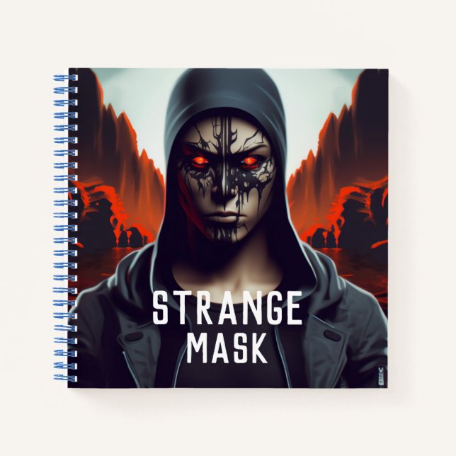 Carnet Strange mask (Devant)