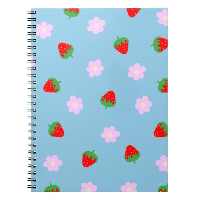 Carnet Strawberries & Flowers (Devant)