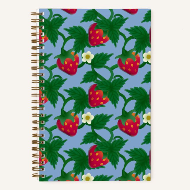 Carnet Strawberry Blue (Recto)