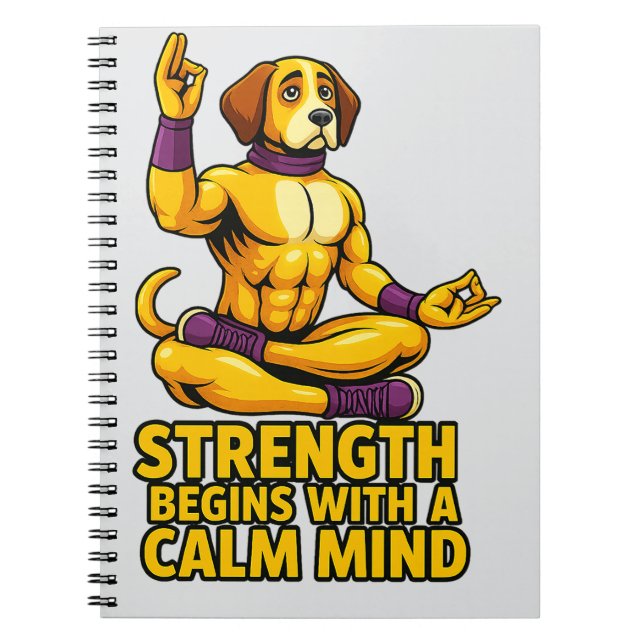 Carnet Strength Begins with a Calm Mind (Devant)