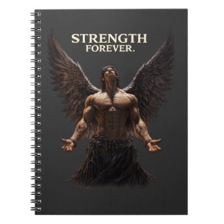 Carnet Strength Forever Dark Angel Design – Motivational 