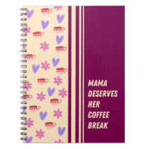 Stripes Feminine Mama Coffee Break Art