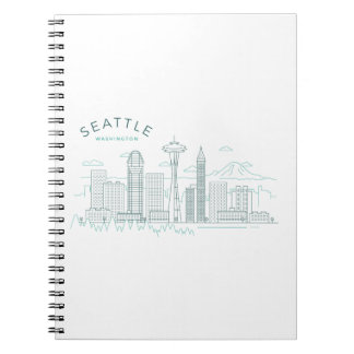Carnet Stroke Skyline de Seattle