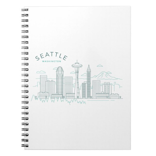 Carnet Stroke Skyline de Seattle (Devant)