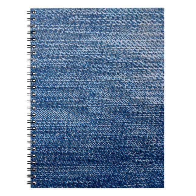 Carnet Structure en denim tissu Jeans bleu (Devant)