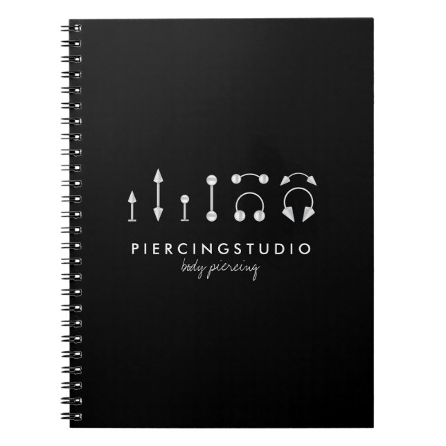Carnet Studio de tatouage Piercing Black shop (Devant)