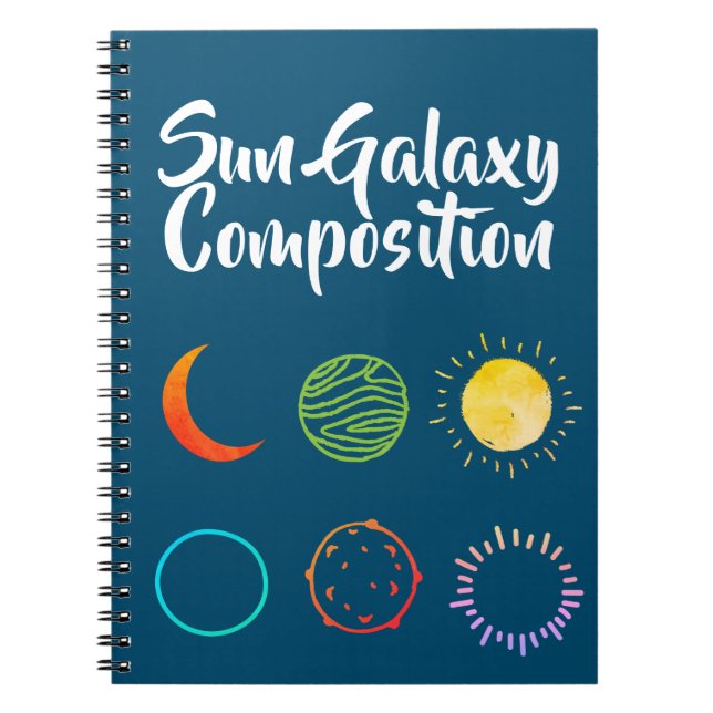Carnet Stunning Design of Sun Galaxy Combination (Devant)