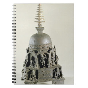 Carnet Stupa, Pala, Nalanda, le Bihar (bronze)