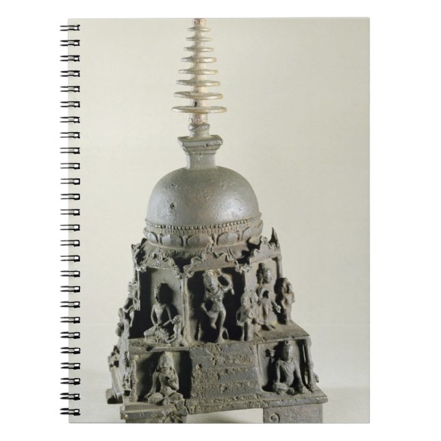 Carnet Stupa, Pala, Nalanda, le Bihar (bronze) (Devant)
