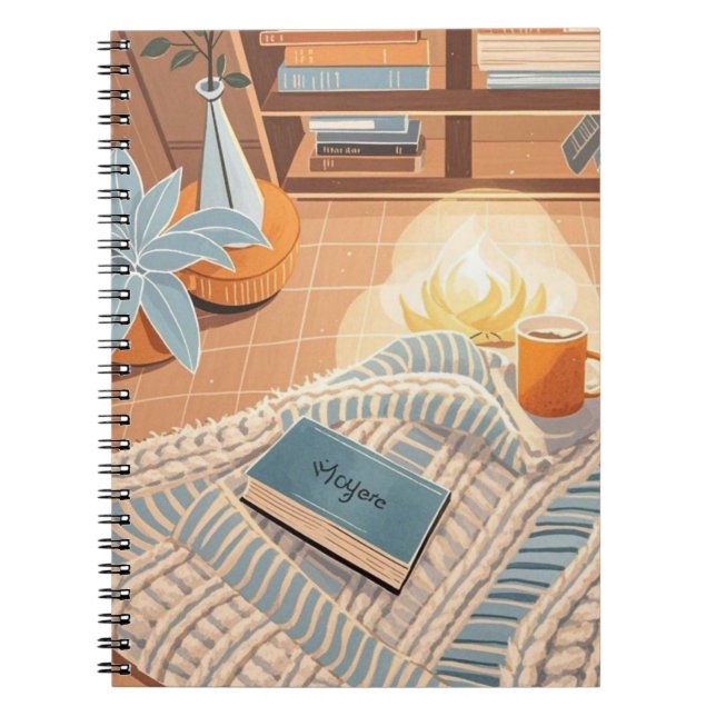 Carnet Style Boho chaleureux et Abstrait (Devant)