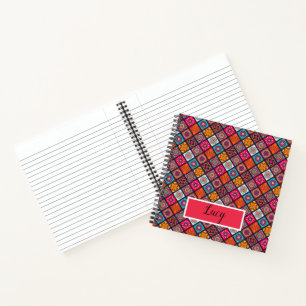 Carnet style boho coloré