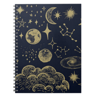 Carnet Style classique Sun&Moon&Star Divination Astrologi