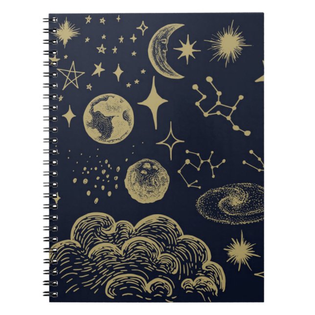 Carnet Style classique Sun&Moon&Star Divination Astrologi (Devant)