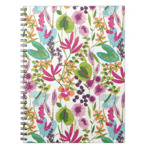 Carnet Style coloré Été Tropical Floral Modèle