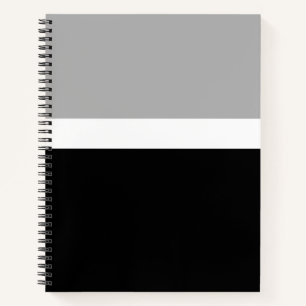 Carnet Style de couleur gris blanc noir