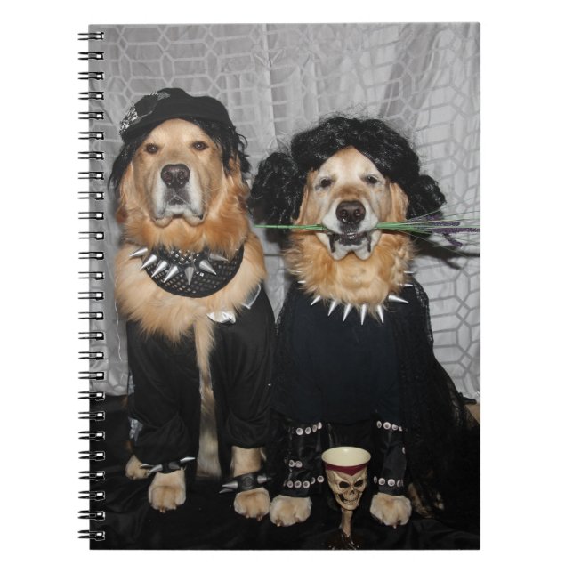 Carnet Style de Goth de golden retriever (Devant)