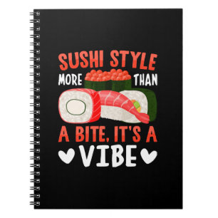 Carnet Style de sushi plus qu'une bouchée