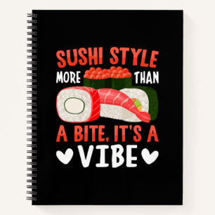 Carnet Style de sushi plus qu'une bouchée