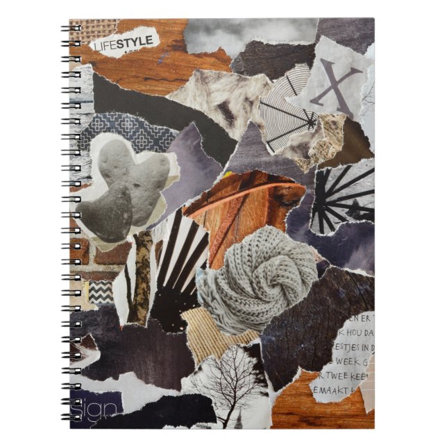 Carnet style de vie Couleur de l'atmosphère gris, marron, (Devant)