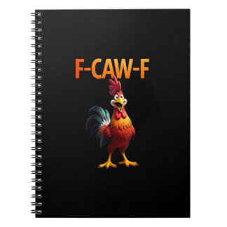 Carnet Style gothique vintage de poulet drôle F Caw F