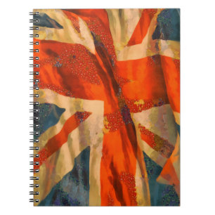 Carnet Style Grunge Union Jack Drapeau britannique