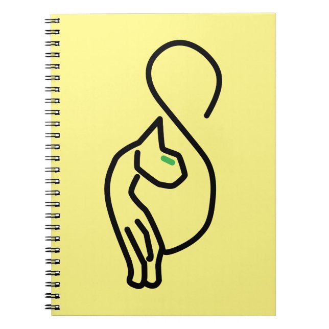 Carnet Style Kitty Cat Outline (Devant)