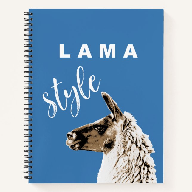 Carnet Style Lama (Devant)