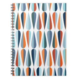 Carnet Style moderne du milieu du siècle rétro sans cou