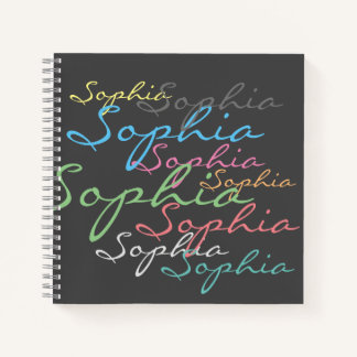 Carnet Style moderne Maximaliste Personnalisé Typographie