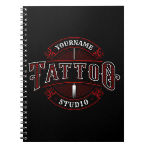 Carnet Style traditionnel AJOUTER LE NOM Tattoo Studio Sh