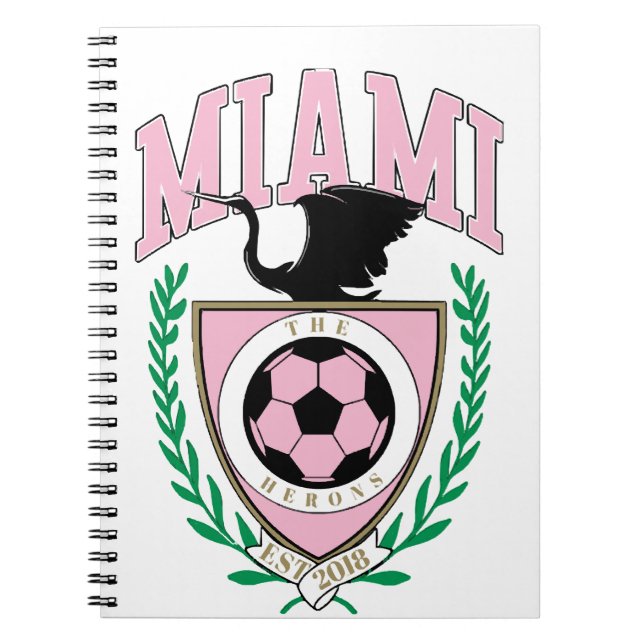 Carnet Style Varsity de football de Miami (Devant)