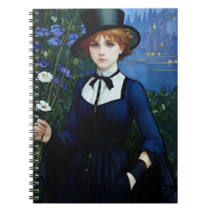Carnet Style vintage Joli sombre Academy Portrait fille