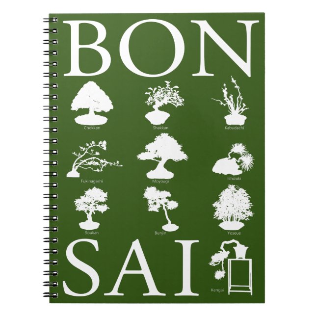 Carnet Styles de base de l'arbre Bonsai (Devant)